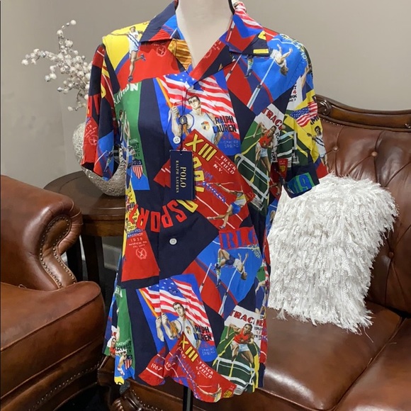 Polo Ralph Lauren Men U.S Flag Chariots Olympic - Picture 6 of 8